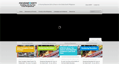 Desktop Screenshot of focusonpoverty.org